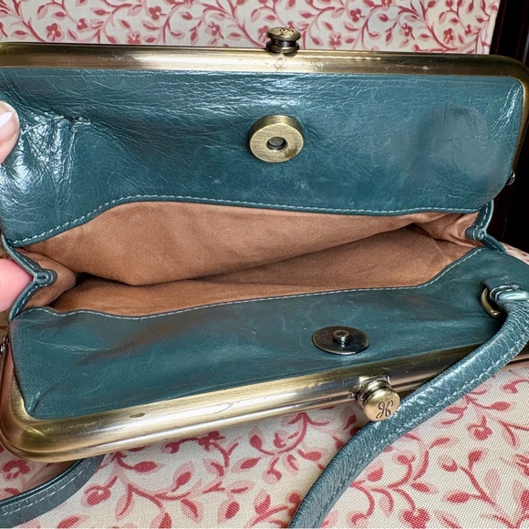 HOBO Leather Lauren Crossbody Bag in Sage Leaf Green *Needs Repair* - Picture 5 of 7